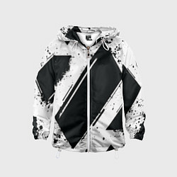 Детская ветровка Color black white