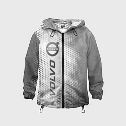 Ветровка с капюшоном детская Volvo - white gradient по-вертикали, цвет: 3D-черный