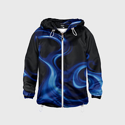 Ветровка с капюшоном детская Color blue smoke, цвет: 3D-белый