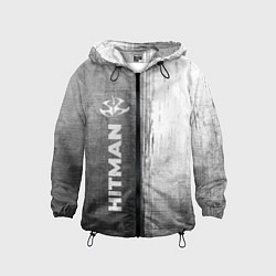 Ветровка с капюшоном детская Hitman - grey gradient по-вертикали, цвет: 3D-черный