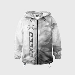 Ветровка с капюшоном детская Exeed - white gradient по-вертикали, цвет: 3D-черный