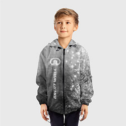 Ветровка с капюшоном детская Great Wall - grey gradient по-вертикали, цвет: 3D-черный — фото 2