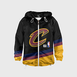 Ветровка с капюшоном детская Cleveland Cavaliers NBA basketball, цвет: 3D-белый