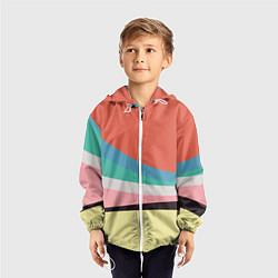 Ветровка с капюшоном детская Спектр июнь, цвет: 3D-белый — фото 2