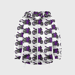 Детская ветровка Motorcycle purple