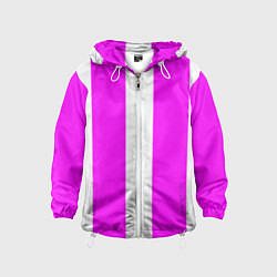 Детская ветровка Color white pink line