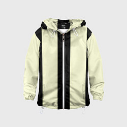 Детская ветровка Color black beige line