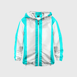 Детская ветровка Color light blue white lines