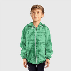 Ветровка с капюшоном детская Текстура с потертостями, цвет: 3D-белый — фото 2