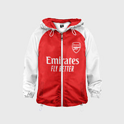 Ветровка с капюшоном детская Арсенал Лондон домашняя форма 2025 2026, цвет: 3D-белый
