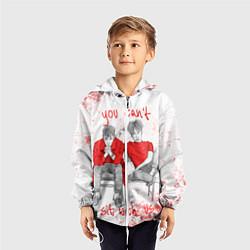 Ветровка с капюшоном детская Big Bang: Sit with us, цвет: 3D-белый — фото 2