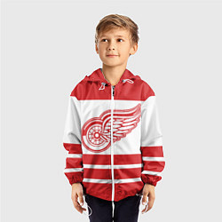 Ветровка с капюшоном детская Detroit Red Wings, цвет: 3D-белый — фото 2
