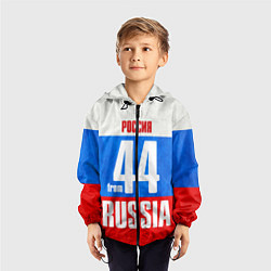 Ветровка с капюшоном детская Russia: from 44, цвет: 3D-черный — фото 2
