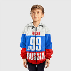 Ветровка с капюшоном детская Russia: from 99, цвет: 3D-черный — фото 2