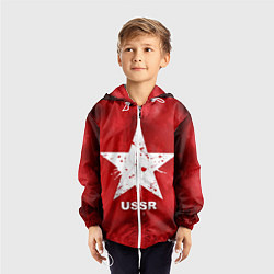 Ветровка с капюшоном детская USSR Star, цвет: 3D-белый — фото 2