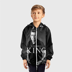 Ветровка с капюшоном детская Стивен Кинг, цвет: 3D-белый — фото 2