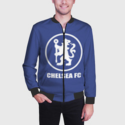 Бомбер мужской Chelsea FC, цвет: 3D-черный — фото 2