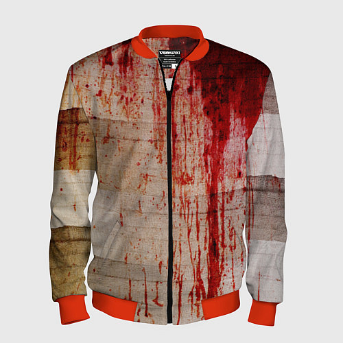 Мужской бомбер Бинты 1 / 3D-Красный – фото 1