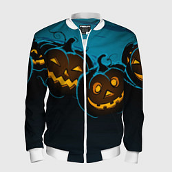 Бомбер мужской Halloween3, цвет: 3D-белый