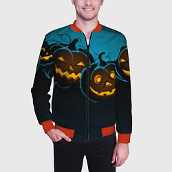 Бомбер мужской Halloween3, цвет: 3D-красный — фото 2
