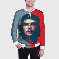 Бомбер мужской Che Guevara, цвет: 3D-белый — фото 2