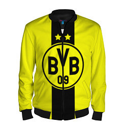 Бомбер мужской BVB FC: Yellow line, цвет: 3D-черный