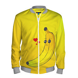 Бомбер мужской Just Banana (Yellow), цвет: 3D-меланж
