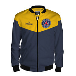 Бомбер мужской PSG: Navy Yellow, цвет: 3D-черный