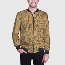 Бомбер мужской Код да Винчи, цвет: 3D-черный — фото 2