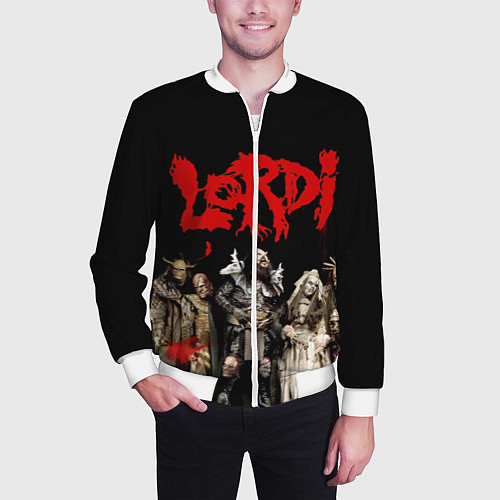 Мужской бомбер LORDI / 3D-Белый – фото 3
