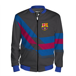 Бомбер мужской Barcelona FC: Dark style, цвет: 3D-синий