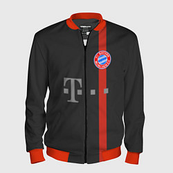Бомбер мужской Bayern FC: Black 2018, цвет: 3D-красный