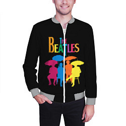 Бомбер мужской The Beatles: Colour Rain, цвет: 3D-меланж — фото 2