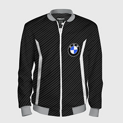 Бомбер мужской BMW CARBON БМВ КАРБОН, цвет: 3D-меланж