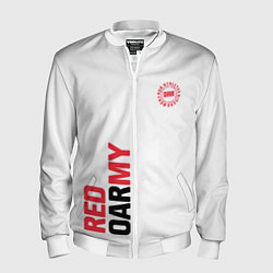 Бомбер мужской Red Oarmy, цвет: 3D-белый