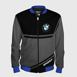 Бомбер мужской BMW SPORT БМВ СПОРТ, цвет: 3D-синий