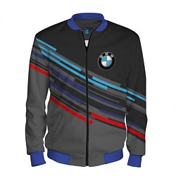 Бомбер мужской BMW BRAND COLOR, цвет: 3D-синий