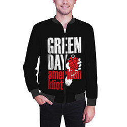 Бомбер мужской Green Day: American Idiot, цвет: 3D-черный — фото 2