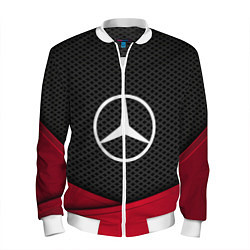 Бомбер мужской Mercedes Benz: Grey Carbon, цвет: 3D-белый