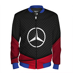 Бомбер мужской Mercedes Benz: Grey Carbon, цвет: 3D-синий