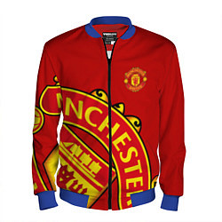 Бомбер мужской FC Man United: Red Exclusive, цвет: 3D-синий