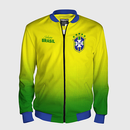 Мужской бомбер CBF Brasil / 3D-Синий – фото 1