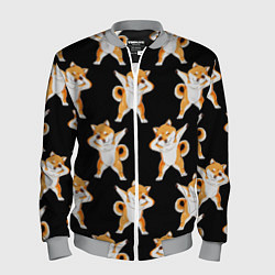 Бомбер мужской Foxes Dab, цвет: 3D-меланж