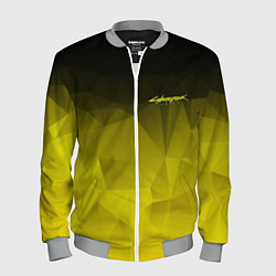 Мужской бомбер Cyberpunk 2077: Yellow Poly