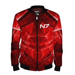 Бомбер мужской Mass Effect: Red Armor N7, цвет: 3D-черный