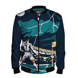 Бомбер мужской Ronaldo lightning, цвет: 3D-черный