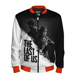 Бомбер мужской The Last of Us: White & Black, цвет: 3D-красный