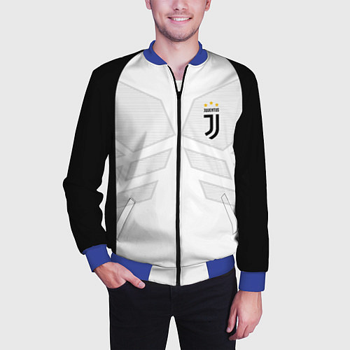 Мужской бомбер JUVENTUS SPORT / 3D-Синий – фото 3