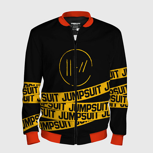 Мужской бомбер Twenty One Pilots: Jumpsuit / 3D-Красный – фото 1