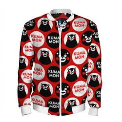 Бомбер мужской Kumamon Pattern, цвет: 3D-белый